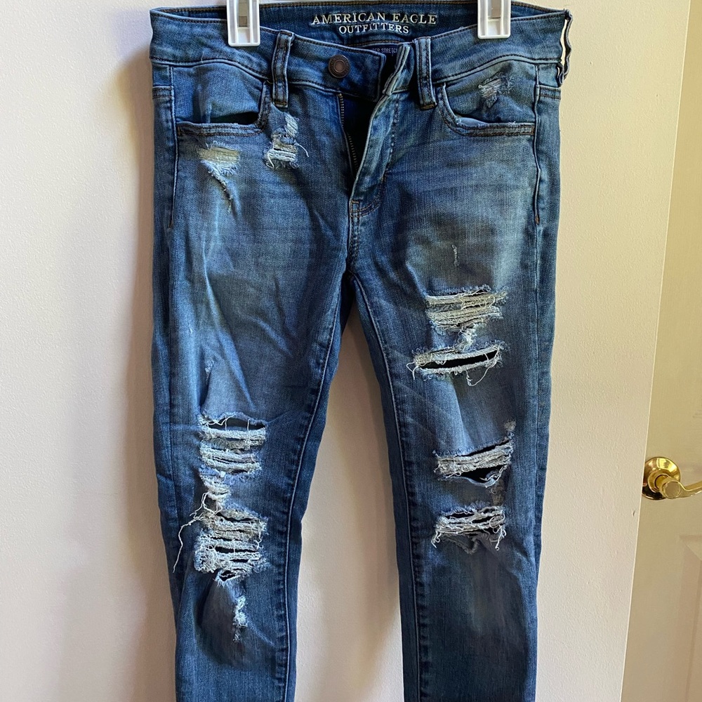 American Eagle Ankle Height Stretchy Jeggings Size 4